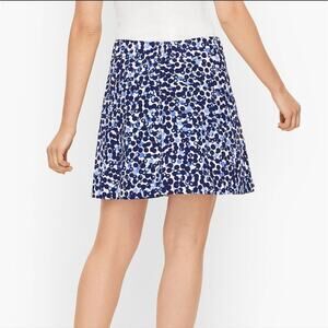 T by Talbots Blue Polka Dot Everyday Skort Size Xs